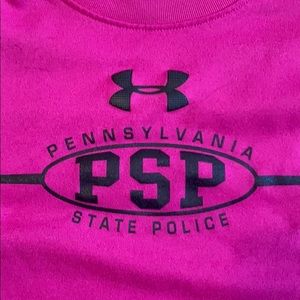 Under armor dri fit material state police shirt